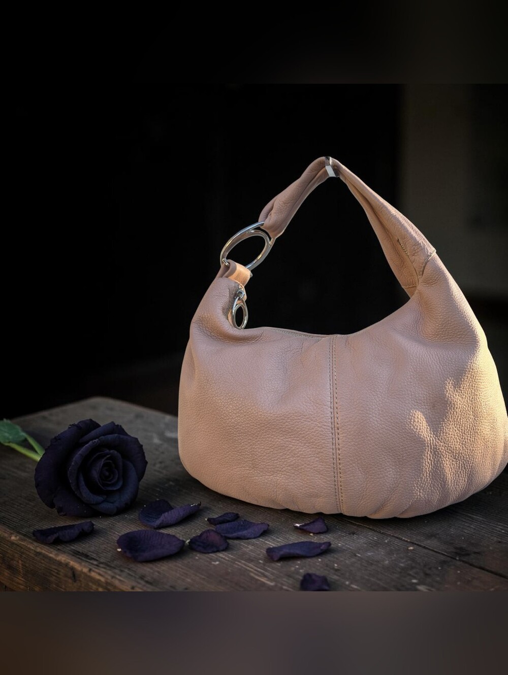 Oroton Leather Hobo Bag